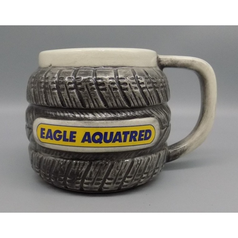 Vintage Goodyear Eagle Aquatred Coffee Mug Dealer Only Item Tea Cup Unused